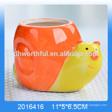 High quality ceramic snail mousse tray cup